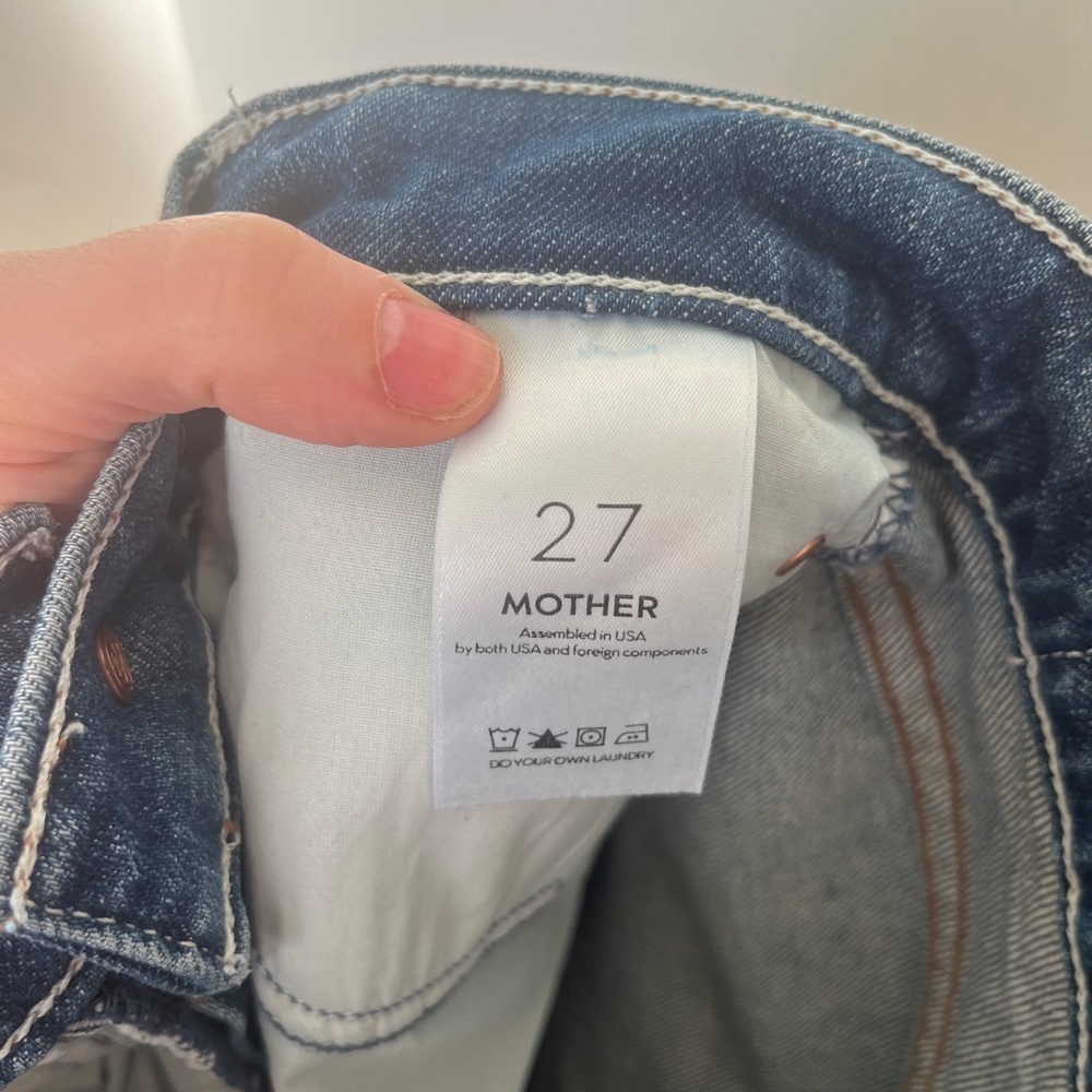 Mother Denim Dazzler medium wash jeans in Cowboys Don’t Cry - Picture 4 of 8